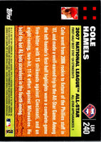 2007 Topps Updates & Highlights Cole Hamels #UH240