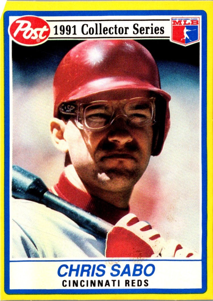 1991 Post Cereal Chris Sabo