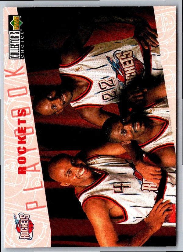 1996 Collector's Choice Charles Barkley/Hakeem Olajuwon/Clyde Drexler #376