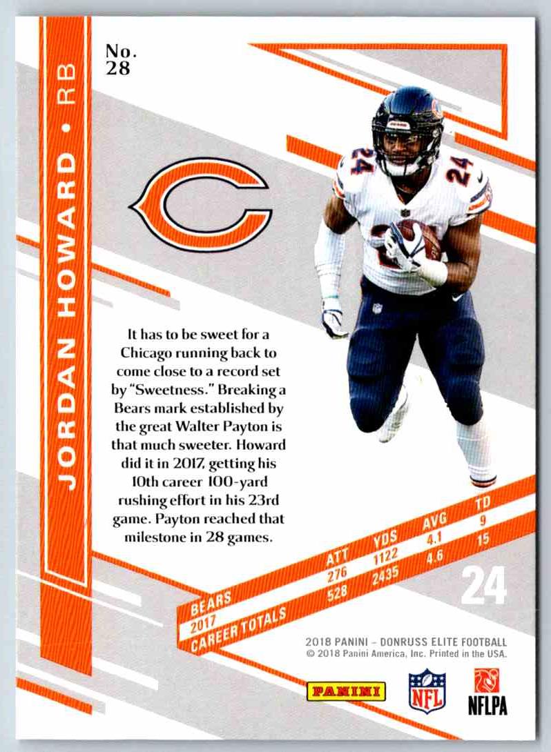 2018 Donruss Elite Jordan Howard