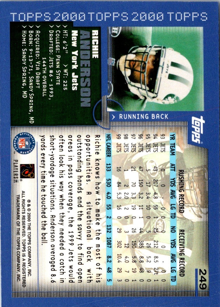 2000 Topps Richie Anderson