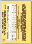 1985 Donruss Juan Samuel