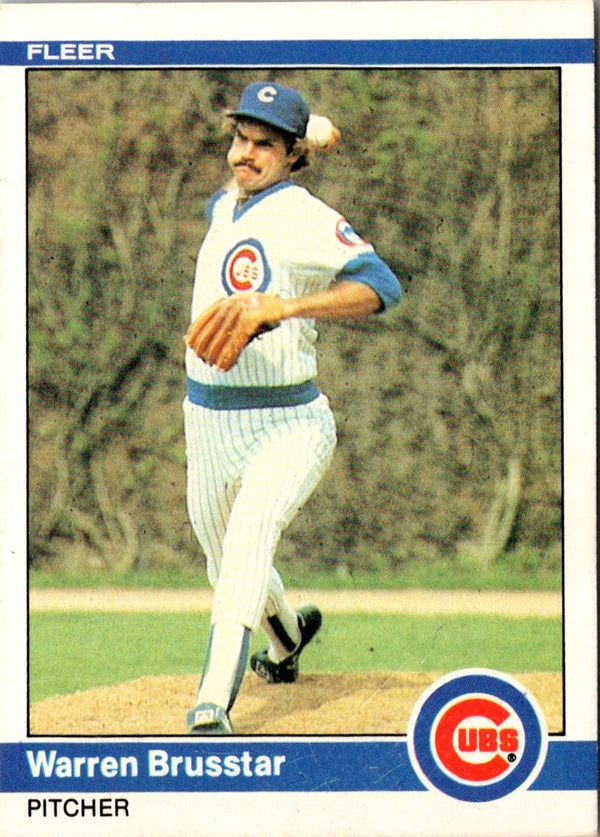 1984 Fleer Warren Brusstar #487