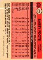 1981 O-Pee-Chee Barry Foote #305