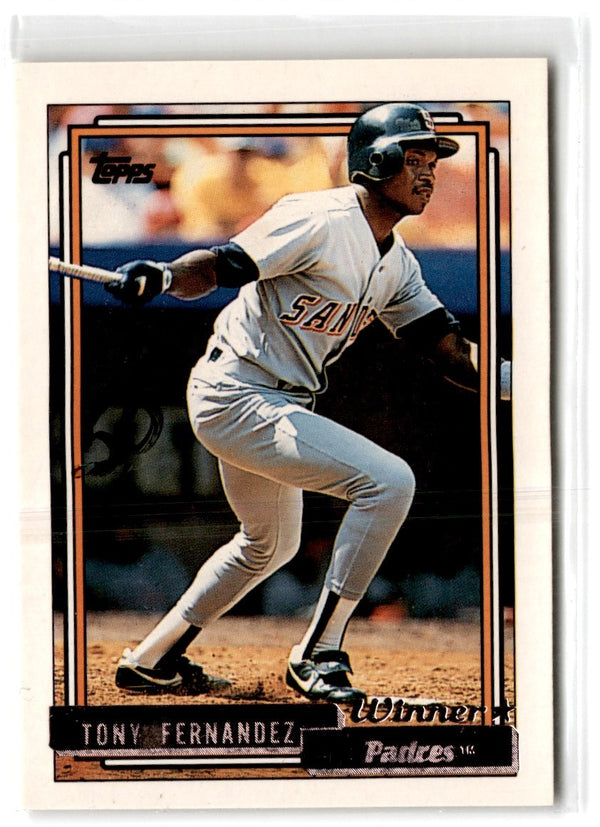 1992 Topps Gold Winners Tony Fernandez #60