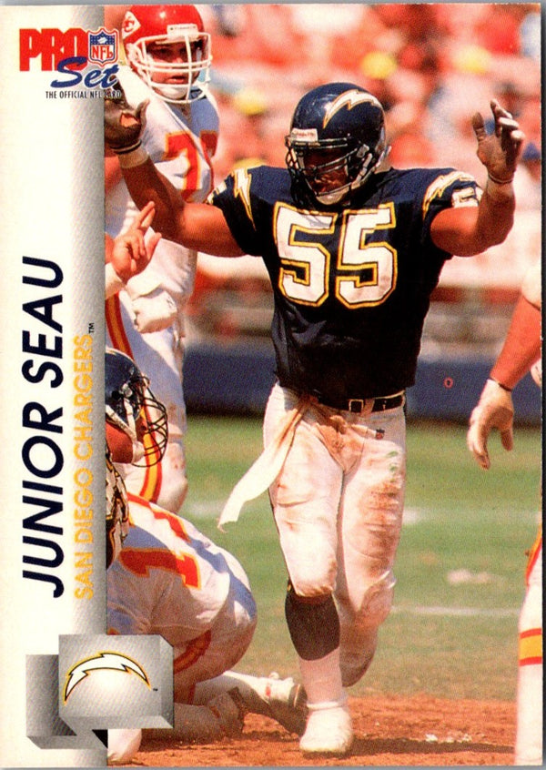 1992 Pro Set Junior Seau #643