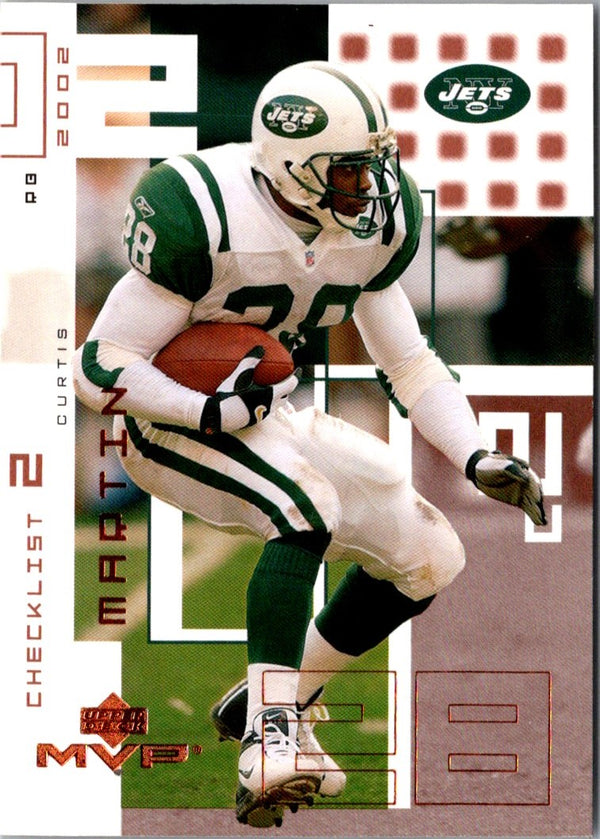 2002 Upper Deck MVP Curtis Martin #299