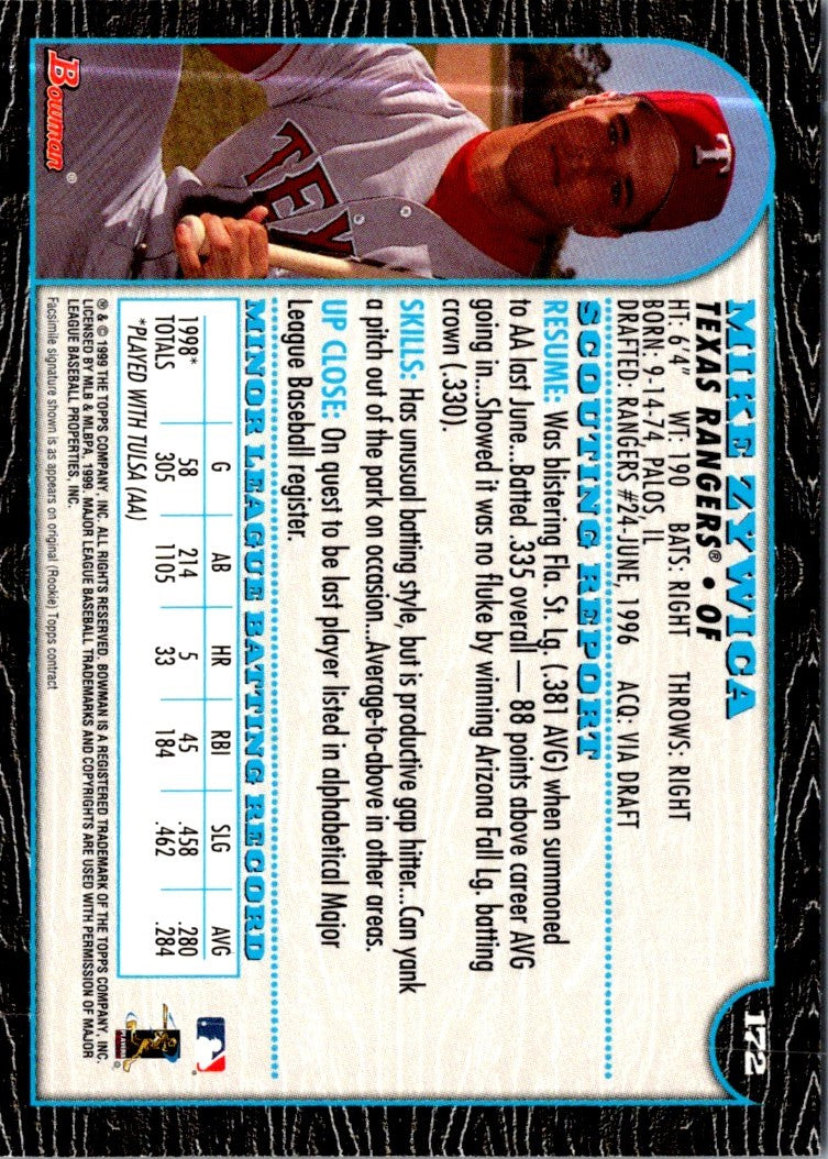 1999 Bowman Mike Zywica