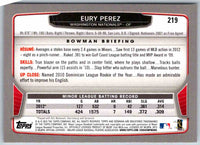 2014 Bowman Eury Perez #219