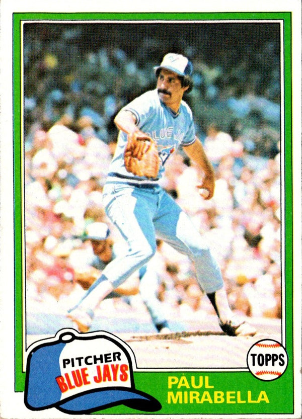 1981 Topps Paul Mirabella #382 Rookie