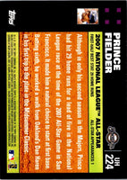 2007 Topps Updates & Highlights Prince Fielder #UH224