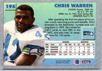 1993 Fleer Chris Warren #195