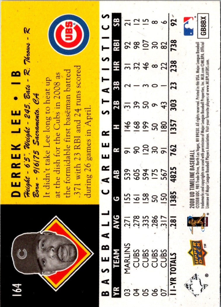 2008 Upper Deck Timeline Derrek Lee