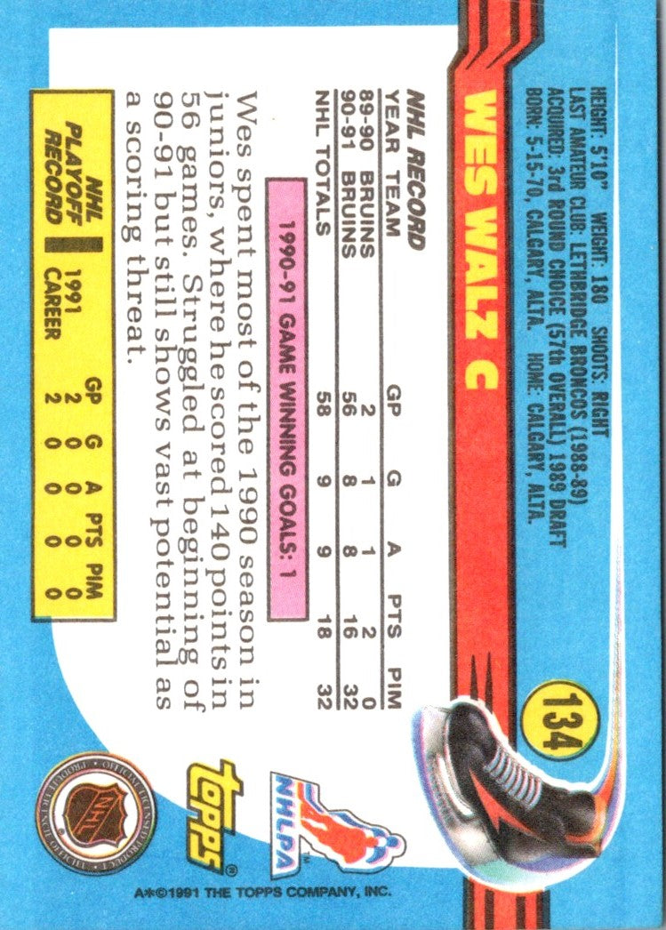 1991 Topps Wes Walz