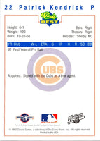 1992 Classic Best Huntington Cubs Patrick Kendrick #22