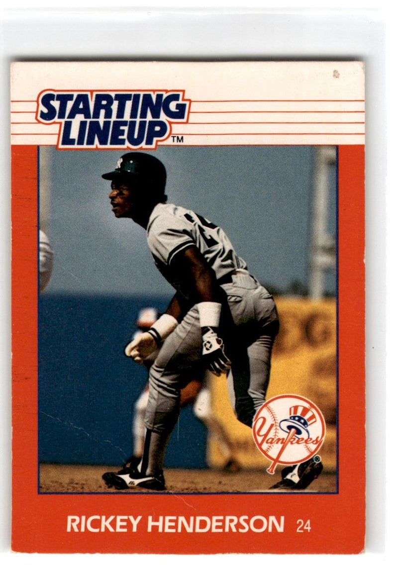 1988 Kenner Starting Lineup Cards Rickey Henderson