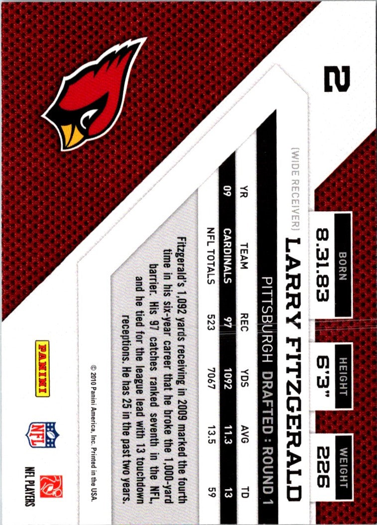 2010 Panini Absolute Memorabilia Larry Fitzgerald