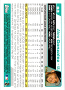 2004 Topps Opening Day Alex Gonzalez
