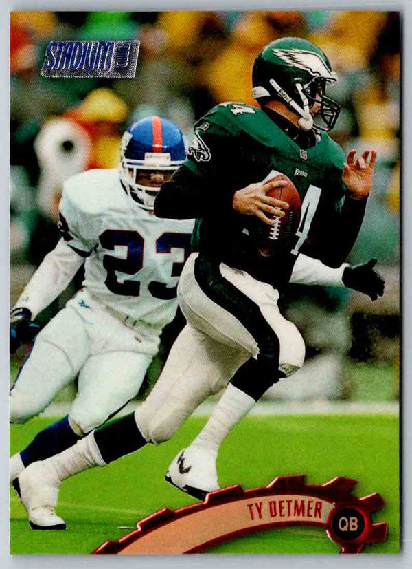 1997 Topps Stadium Club Football Ty Detmer #99