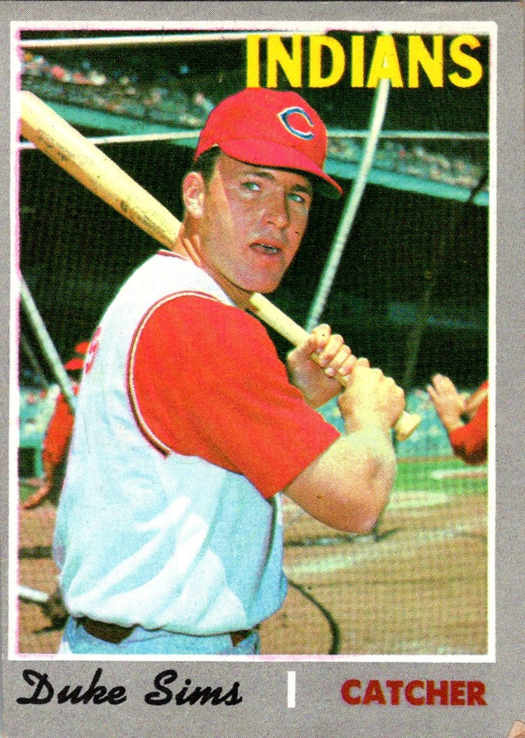 1970 Topps Duke Sims