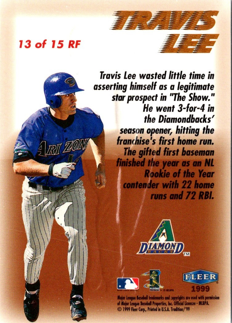 1999 Fleer Tradition Rookie Flashback Travis Lee