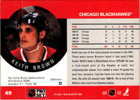 1990 Pro Set Keith Brown #49