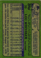 1982 Topps Lou Whitaker #39
