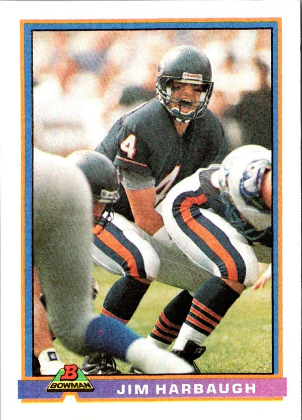 1991 Bowman Jim Harbaugh #62