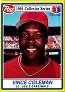 1991 Post Cereal Vince Coleman