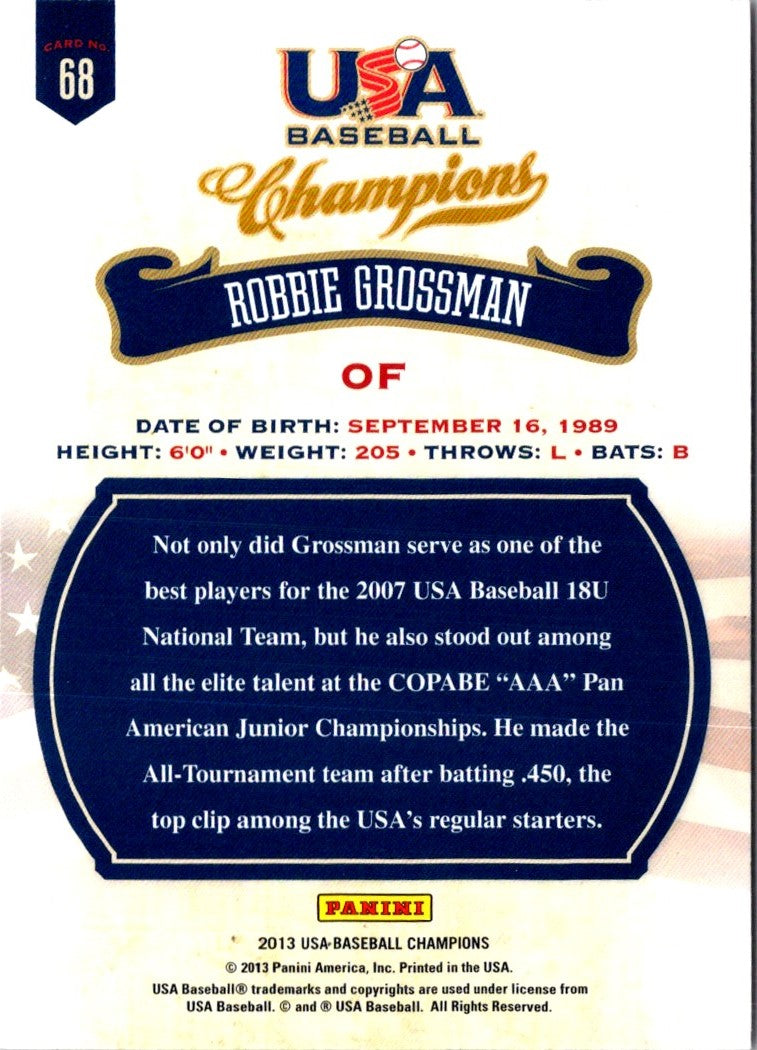 2013 Panini USA Champions Robbie Grossman