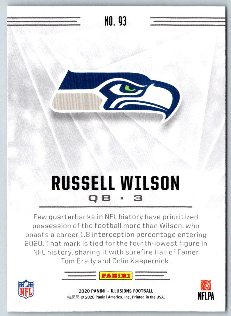 2020 Panini Mosaic Will to Win Green Russell Wilson