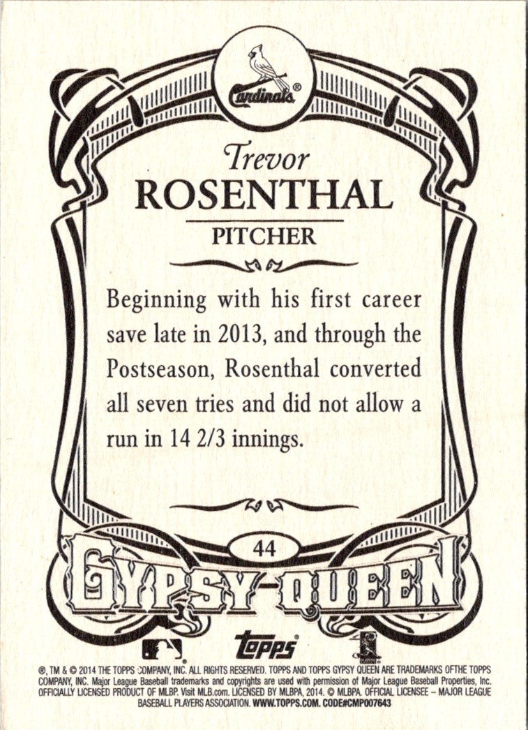 2014 Topps Gypsy Queen Trevor Rosenthal