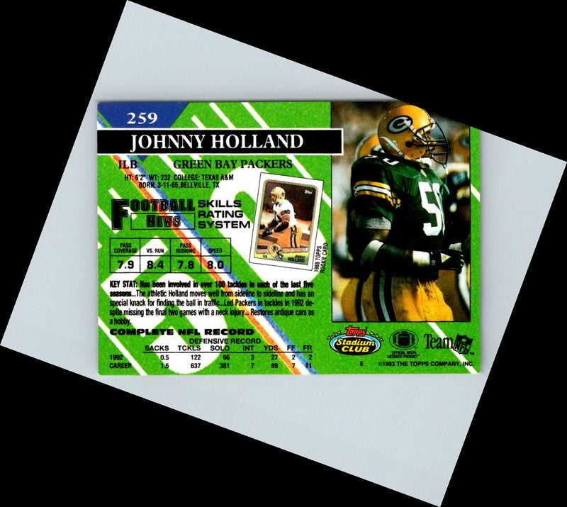 1993 Stadium Club Johnny Holland