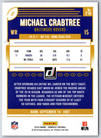 2018 Donruss Press Proof Blue Michael Crabtree #218