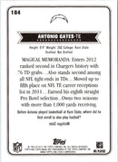 2012 Topps Magic Antonio Gates
