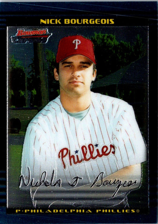 2002 Bowman Draft Picks & Prospects Chrome Nick Bourgeois #BDP24 Rookie