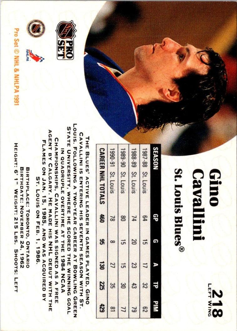 1991 Pro Set Gino Cavallini