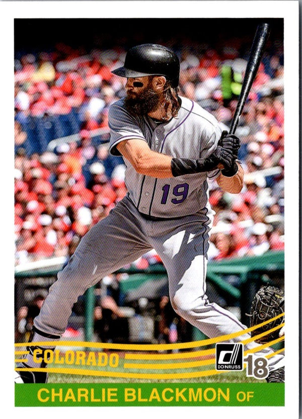 2018 Donruss Charlie Blackmon #235