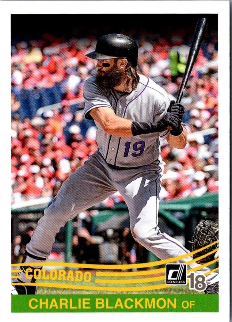 2018 Donruss Charlie Blackmon