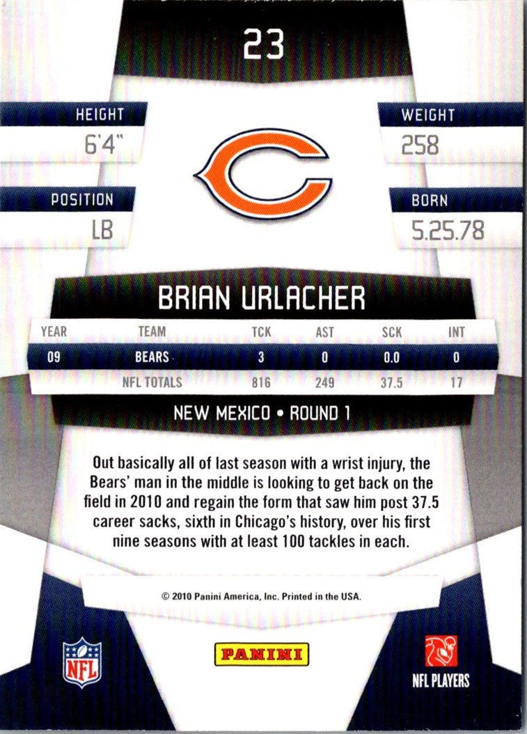 2010 Panini Certified Brian Urlacher