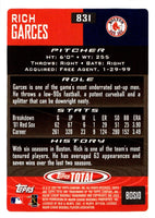 2002 Topps Total Rich Garces #831