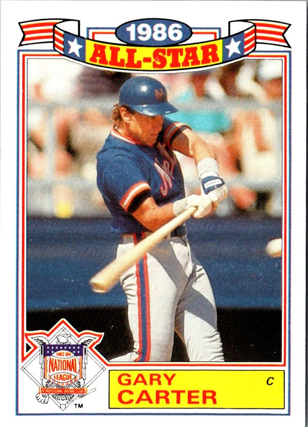 1987 Topps Glossy All-Stars Gary Carter #9