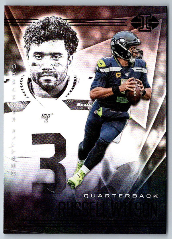 2020 Panini Mosaic Will to Win Green Russell Wilson #3