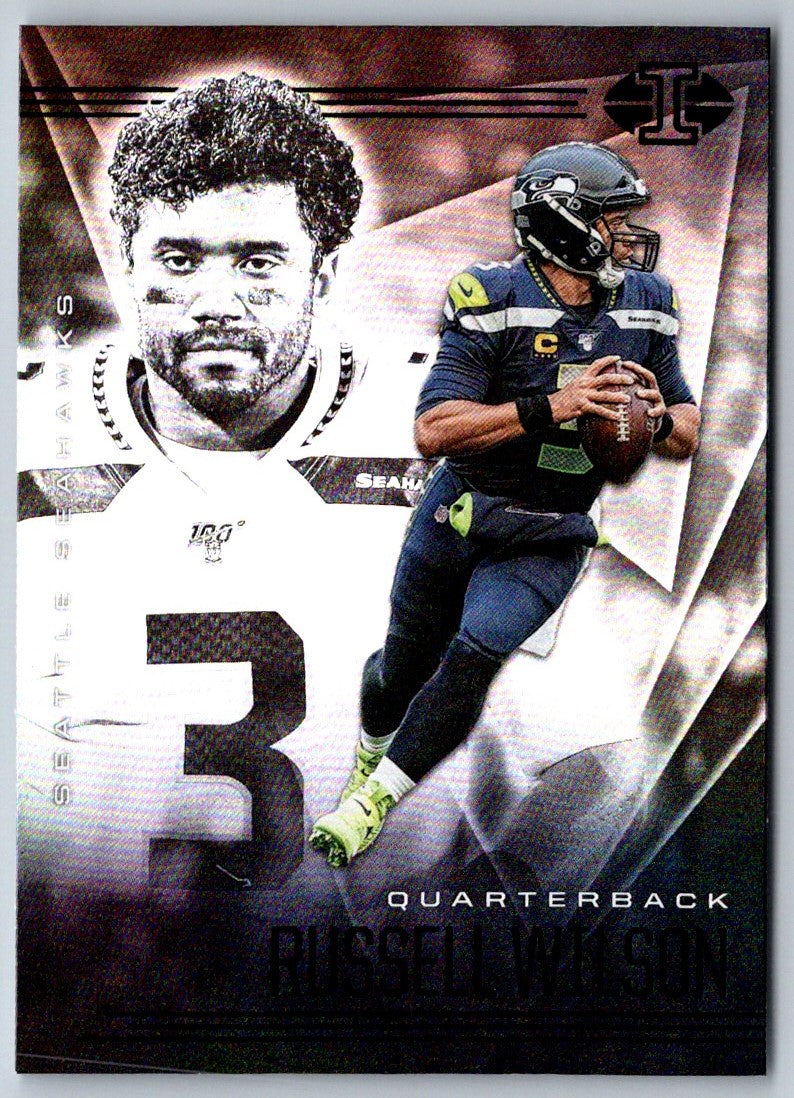 2020 Panini Mosaic Will to Win Green Russell Wilson