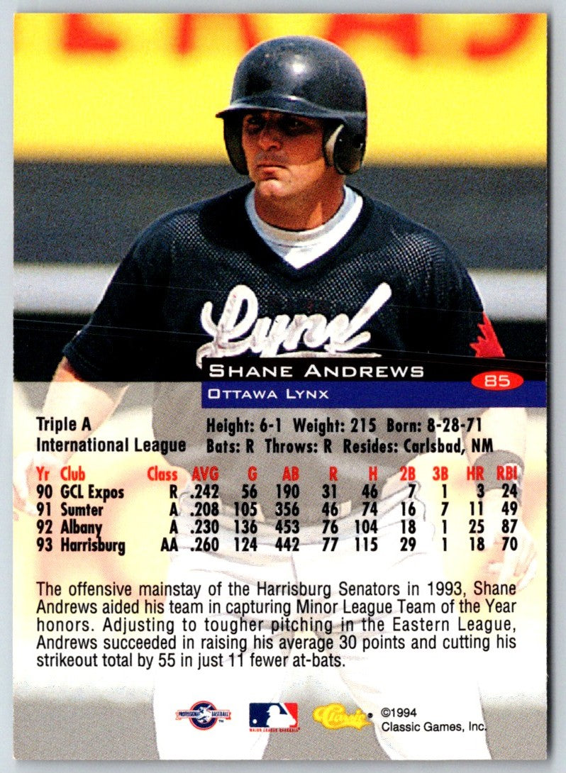 1994 Classic Shane Andrews