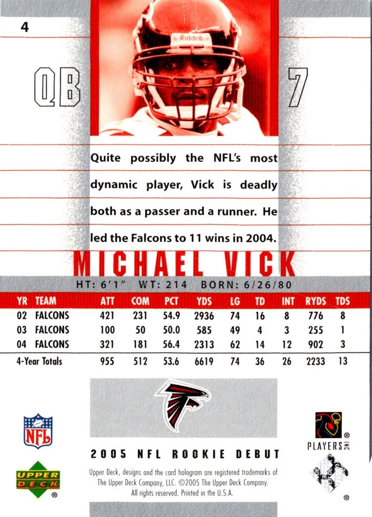 2005 Upper Deck Michael Vick