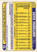 1987 O-Pee-Chee Keith Moreland