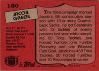 1987 Topps Jacob Green #180 NM+