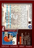 2000 Topps Season Opener Tim Couch #29