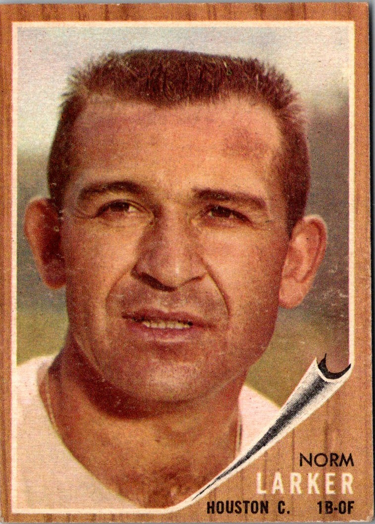 1962 Topps Norm Larker